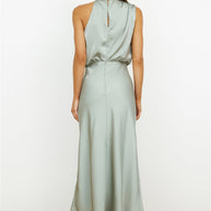 WW | Elegantes Midikleid Mit Asymmetrischem Rundhalsausschnitt