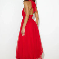 WW | Halter Tüll Midi Kleid