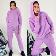 Damen bequemer Kapuzenpullover und Jogginghose WW