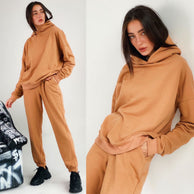 Damen bequemer Kapuzenpullover und Jogginghose WW
