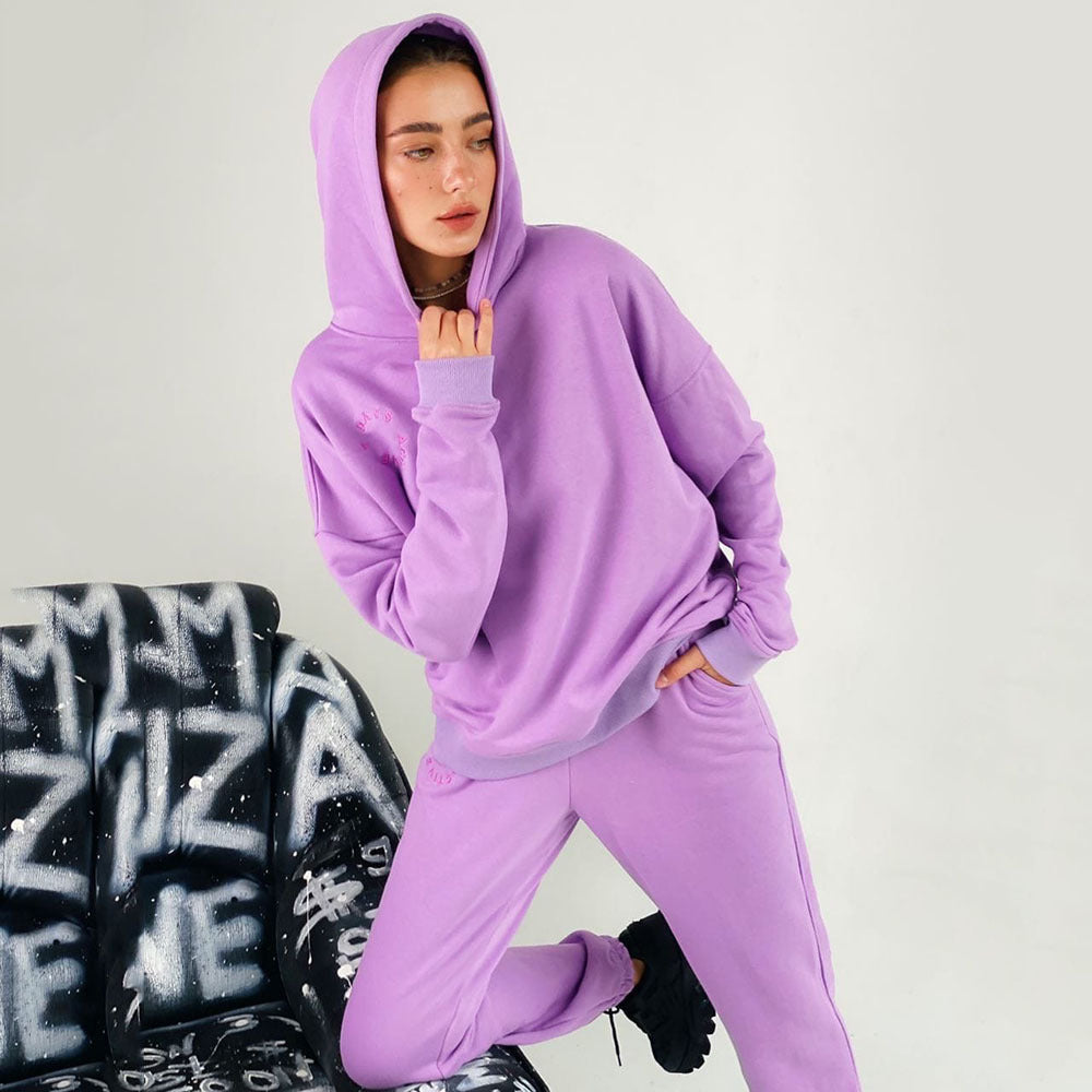 Damen bequemer Kapuzenpullover und Jogginghose WW