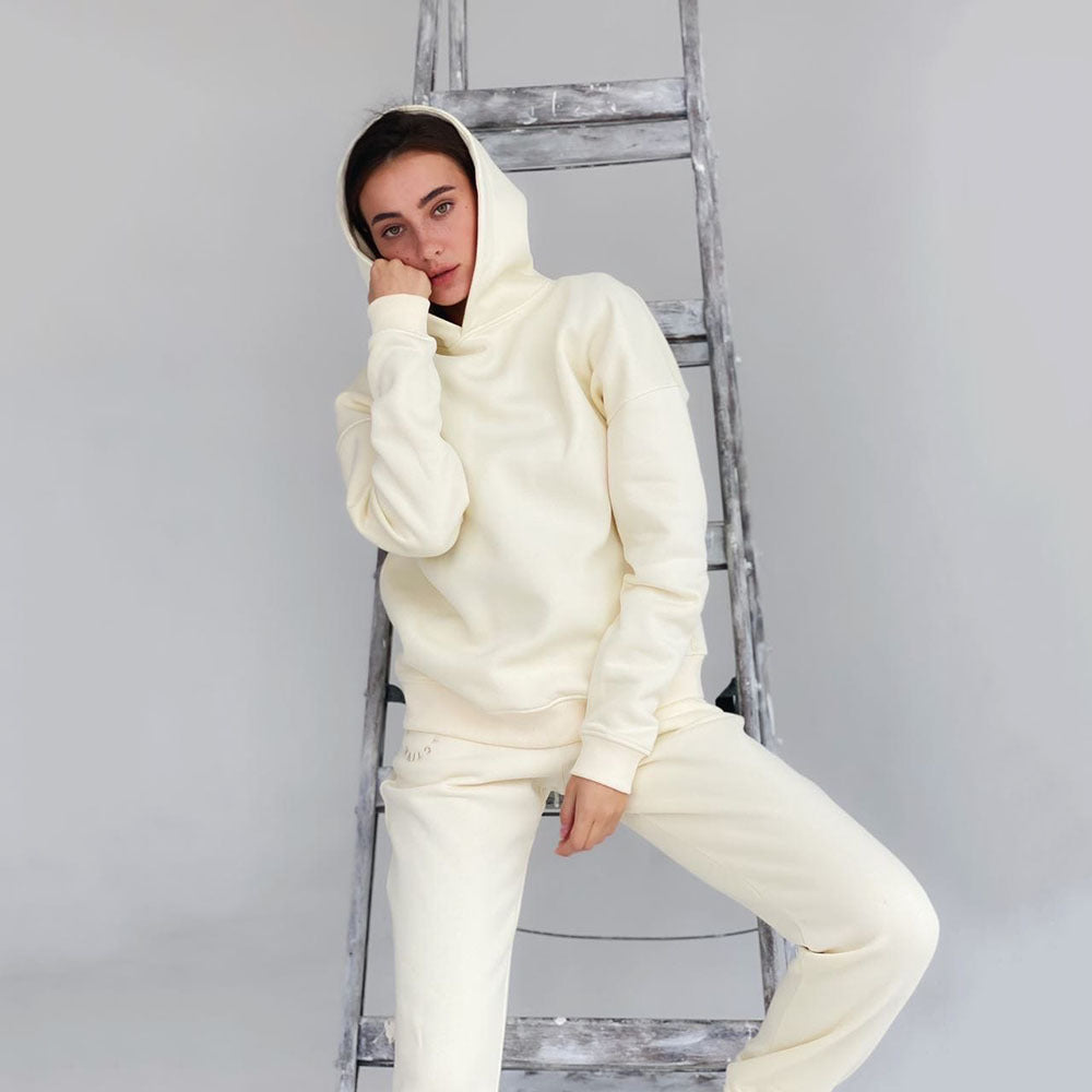 Damen bequemer Kapuzenpullover und Jogginghose WW