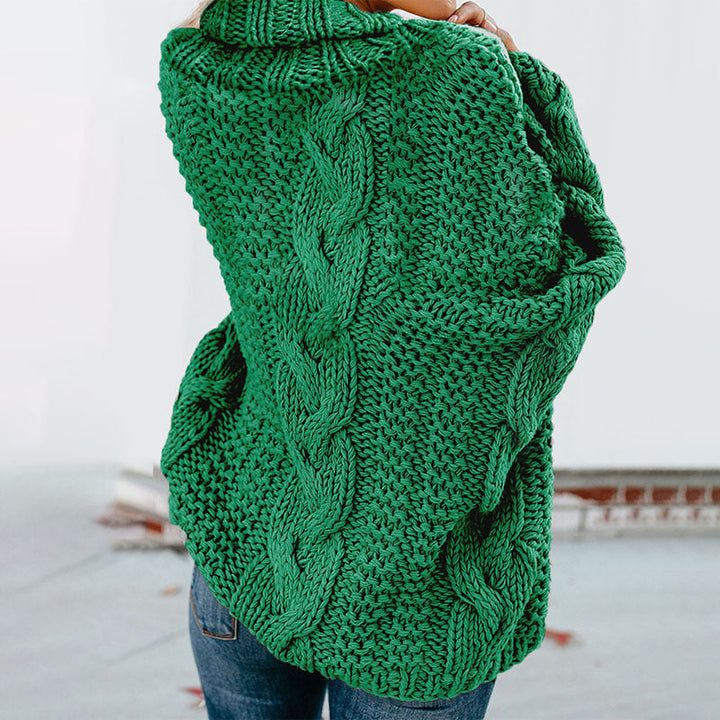 W&W Mode Gedrehter Strick Langarmpullover