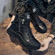 W&W - Elegante High-Top-Sneakerstiefel mit Reißverschluss