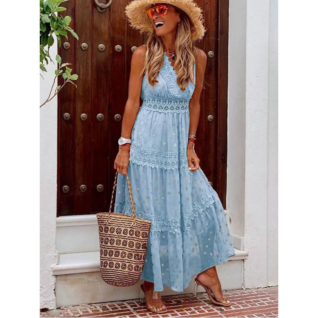 WW | Boho Maxikleid Für Damen