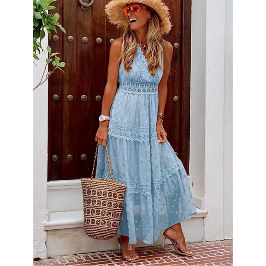 WW | Boho Maxikleid Für Damen