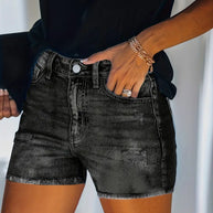 WW | Frühling/Sommer Ripp-Denim-Shorts