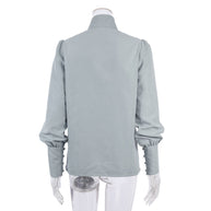 WW | Viktorianisch inspirierte Bluse mit hohem Kragen