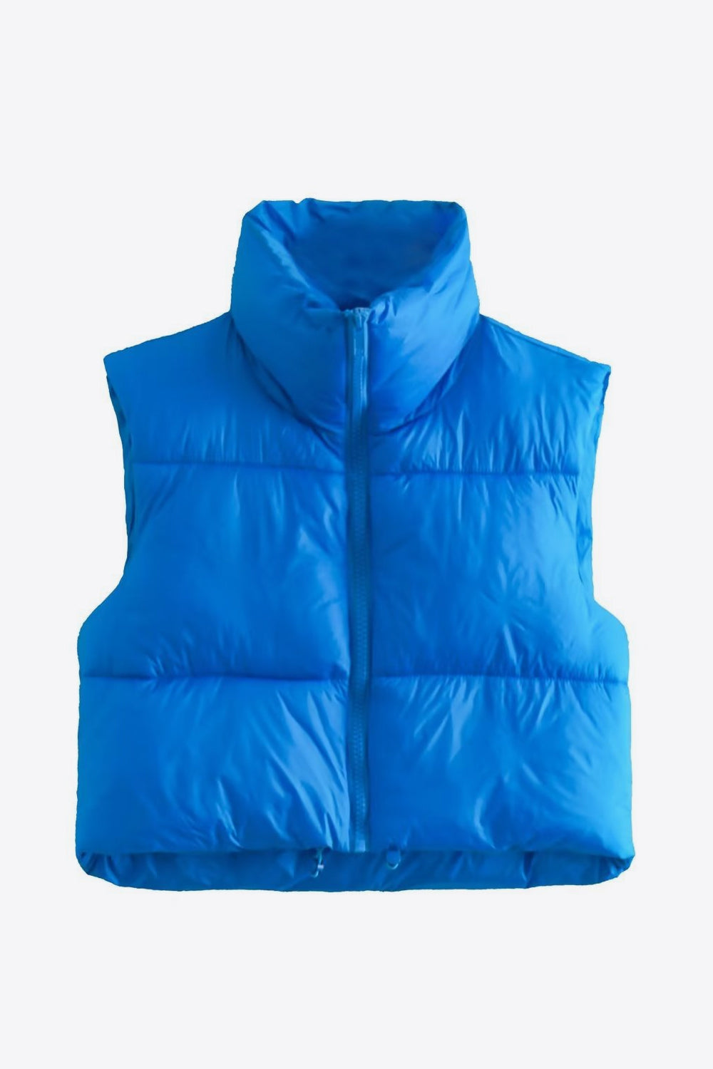 WW | Zip-Up Drawstring Puffer Weste