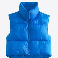 WW | Zip-Up Drawstring Puffer Weste