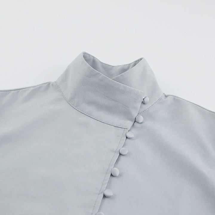 W&W Mode | Viktorianisch inspirierte Bluse mit hohem Kragen