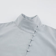 WW | Viktorianisch inspirierte Bluse mit hohem Kragen