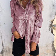Metallische Bluse