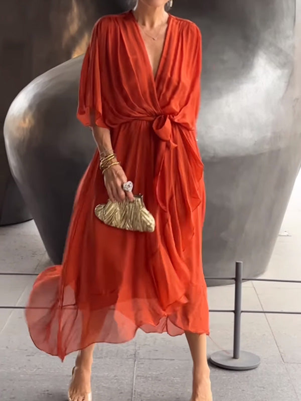 WW | Ornate Chiffon Abendkleid