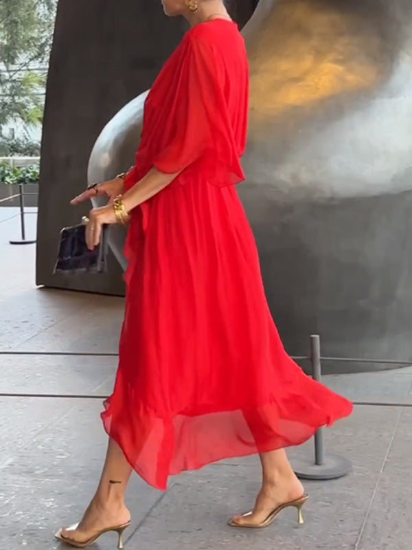 WW | Ornate Chiffon Abendkleid