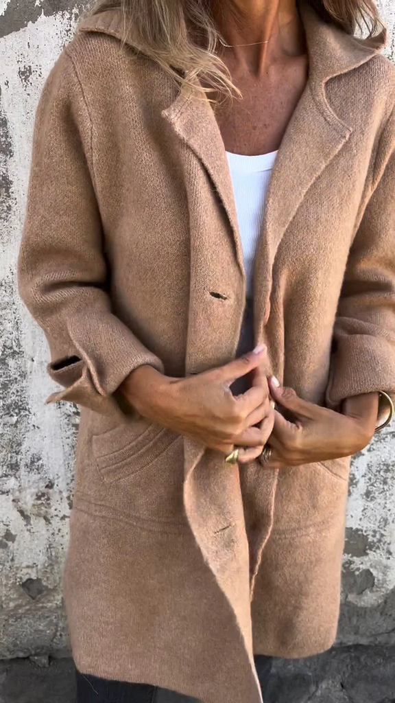 WW | Lässiger Lange Damen Herbstmantel