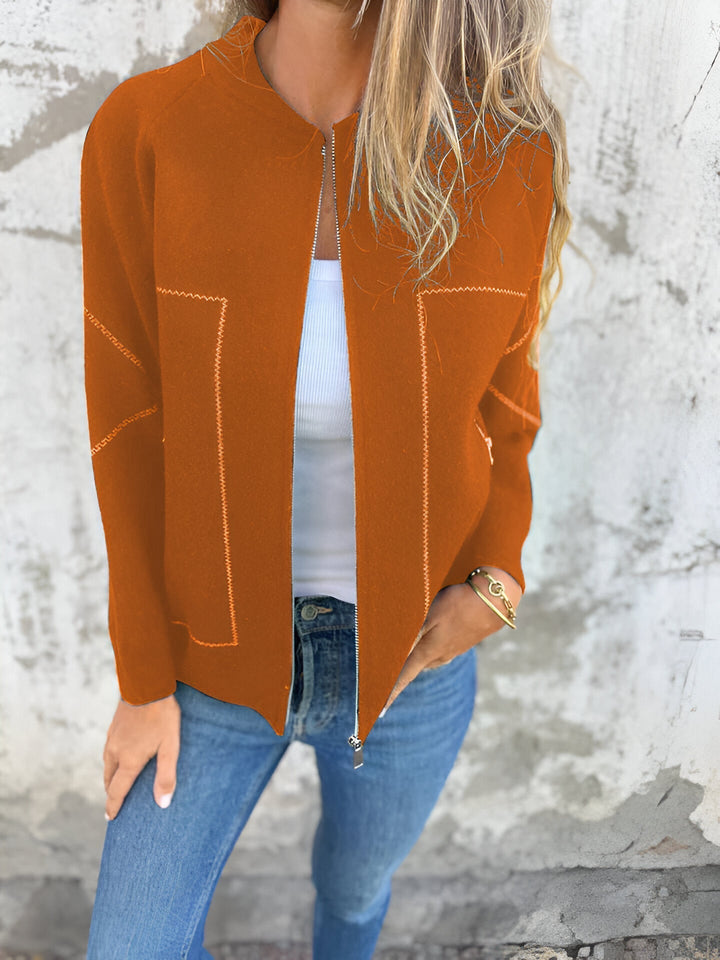 W&W Mode | Damen Zip Jacke Mit Taschen