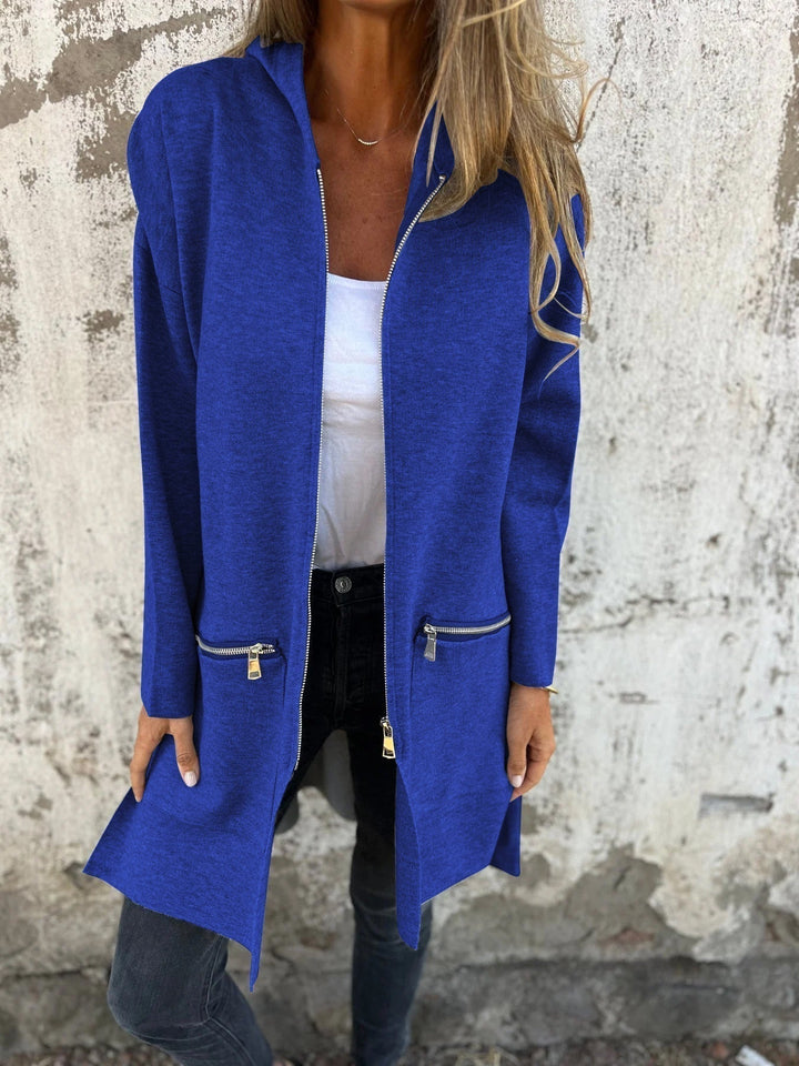 W&W Mode | Casual Jacke Mit Rundhalsausschnitt Und Reißverschluss
