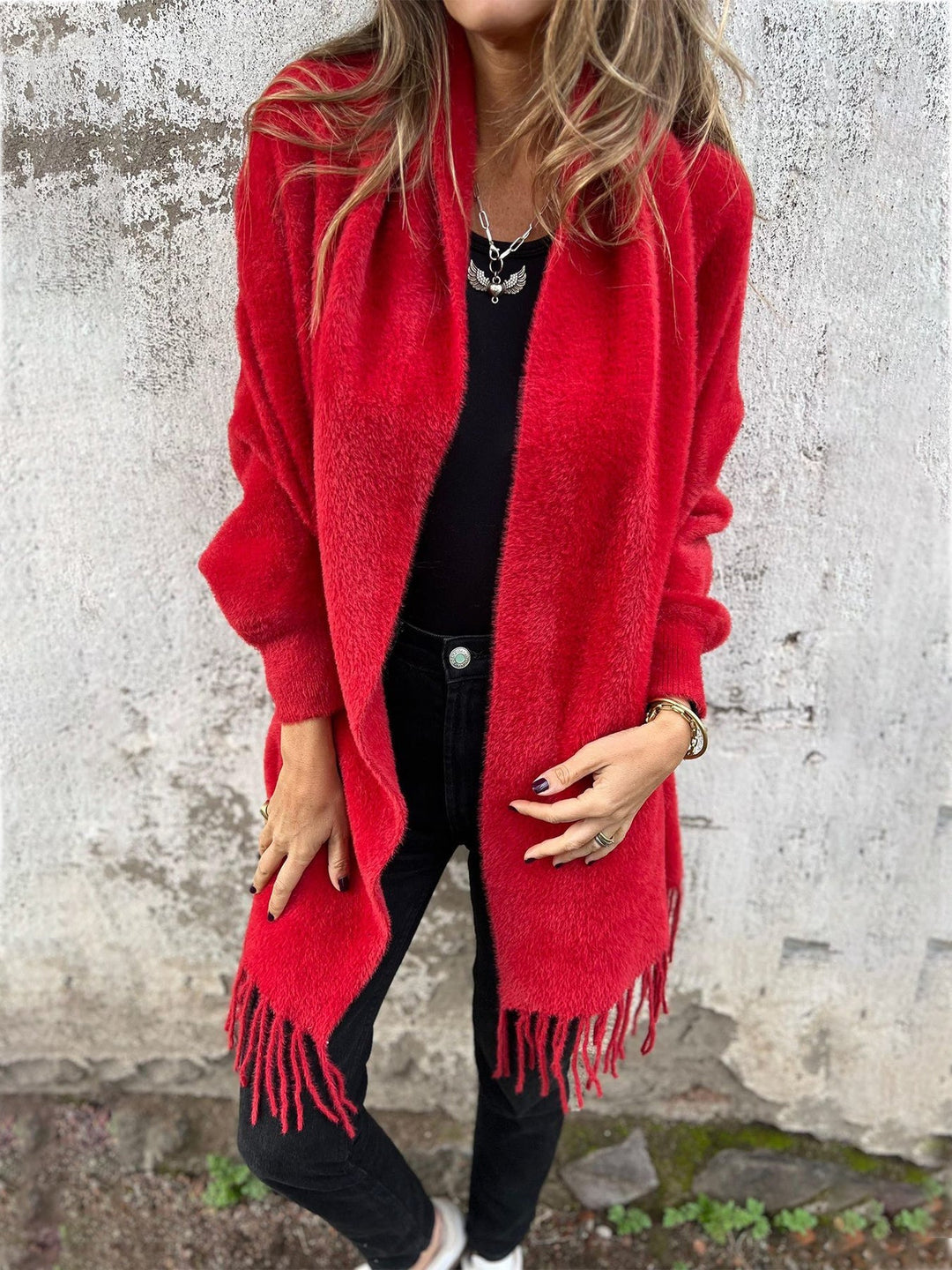 W&W Mode | Langärmelige Strickjacke