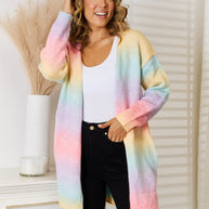 WW | Engel Flügel Vollgröße Gradient Offene Vorderseite Cardigan