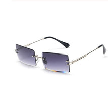 WW | Modische Rechteckige Sonnenbrille Im Retro Stil
