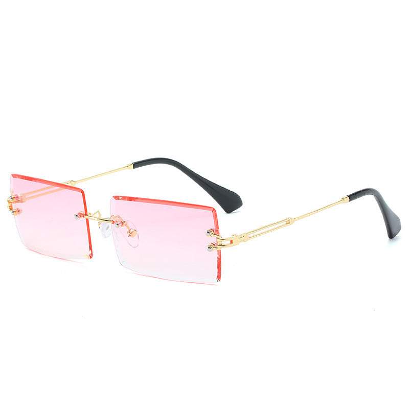 WW | Modische Rechteckige Sonnenbrille Im Retro Stil
