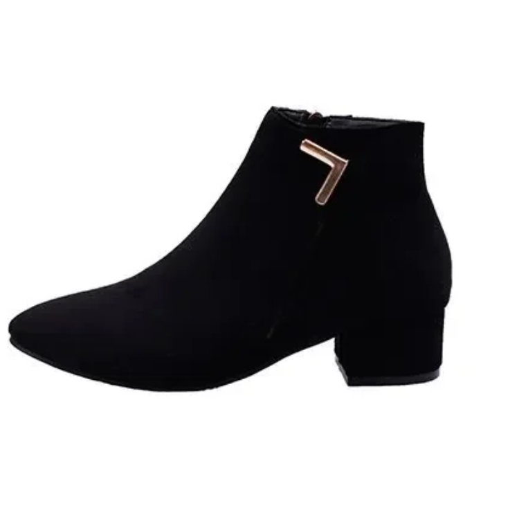 W&W Mode | Stiefeletten Mit Spitzem Schuh Und Seitenreißverschluss Damen Stiefeletten