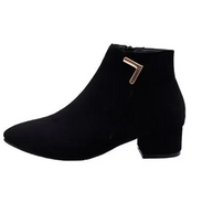 WW | Stiefeletten Mit Spitzem Schuh Und Seitenreißverschluss Damen Stiefeletten