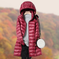 WW Daunenjacke | Ultraleichte Übergangsjacke für Frauen mit Kapuze