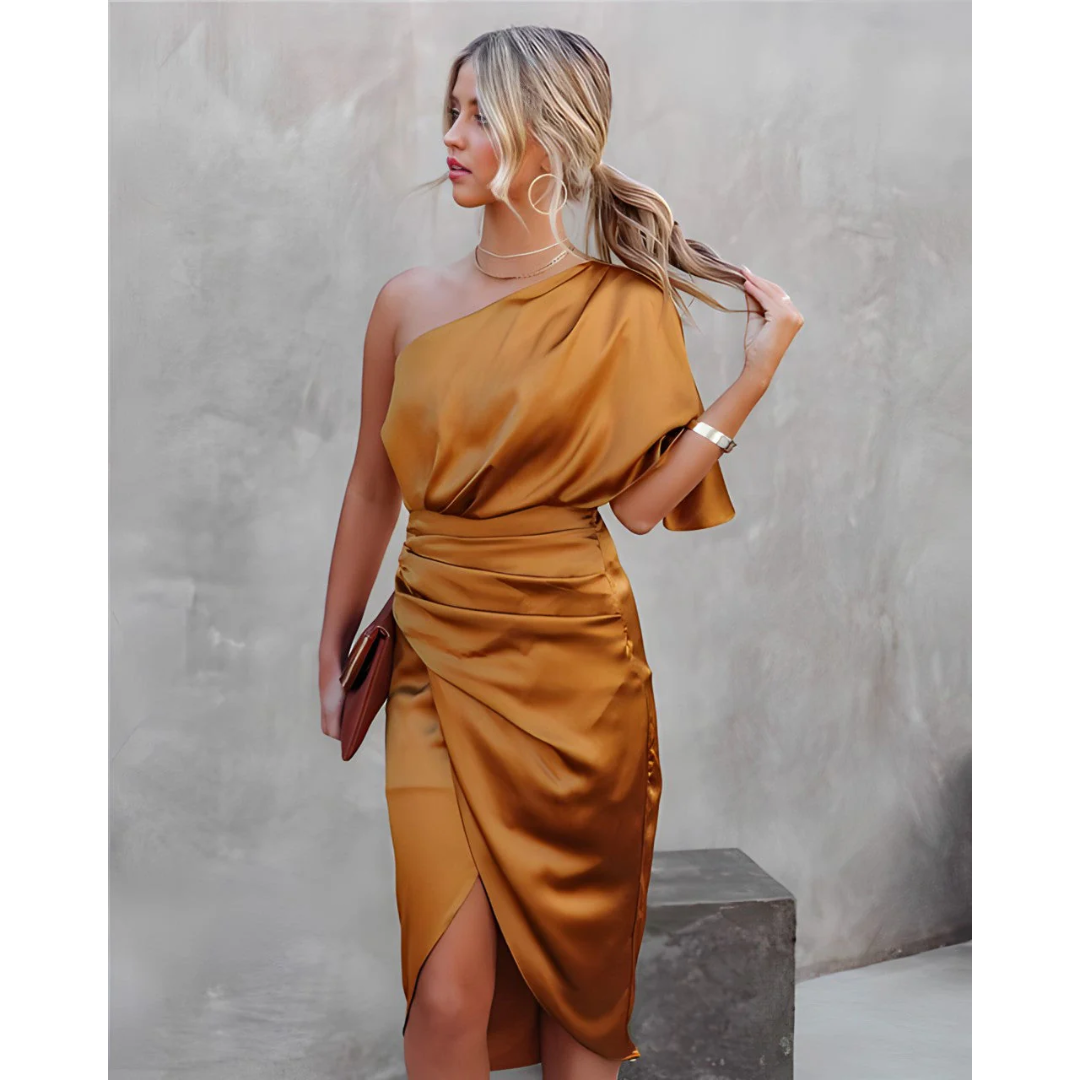 W&W Mode | Mini Asymmetrisches Kleid Für Hochzeitsgäste Für Frauen