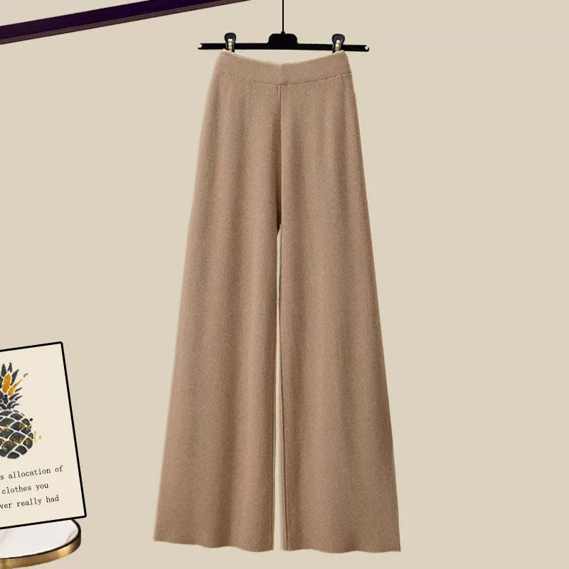 Einfarbige braune Hose