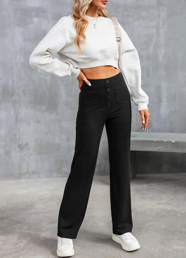 WW | Lässige Damen Weite Hose
