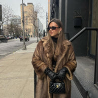 WW | Langer Pelzmantel