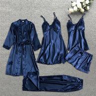 WW | Satin-Spitzen-Pyjama-Set für Damen
