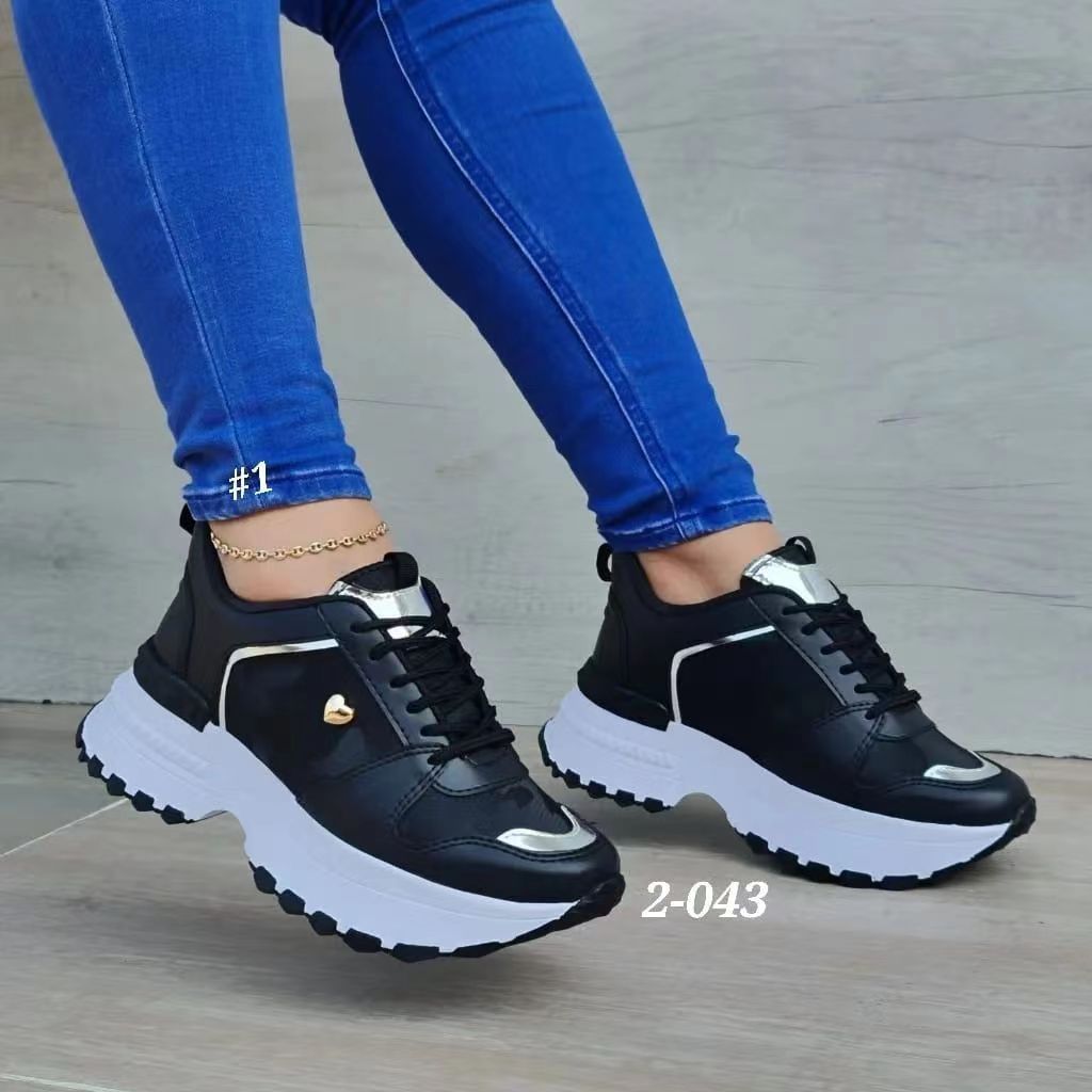 WW | Modische Damen Sneaker Mit Absatz