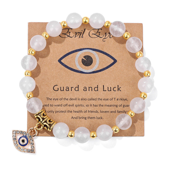 Perlenarmband mit Blatt-, Herz- und Sternmotiven