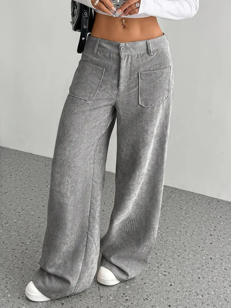 WW | Cordhose Mit Weitem Bein Für Frauen