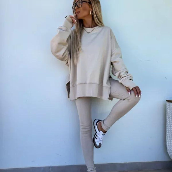 W&W Mode | Gemütliches Oversized-Sweatshirt und Leggings-Set