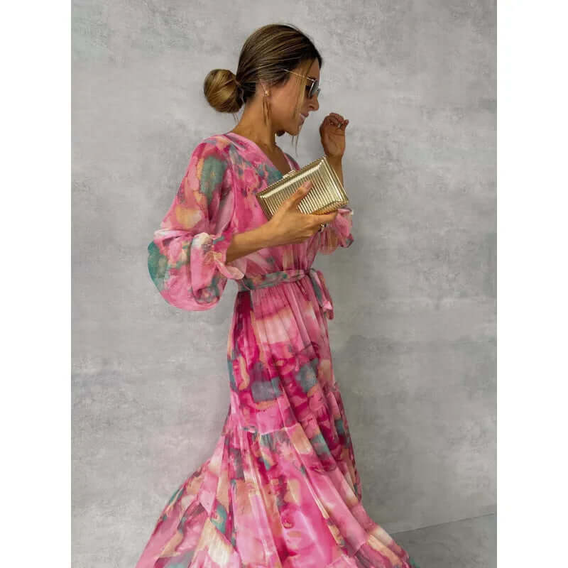 WW | Maxi Kleid Im Rosendesign