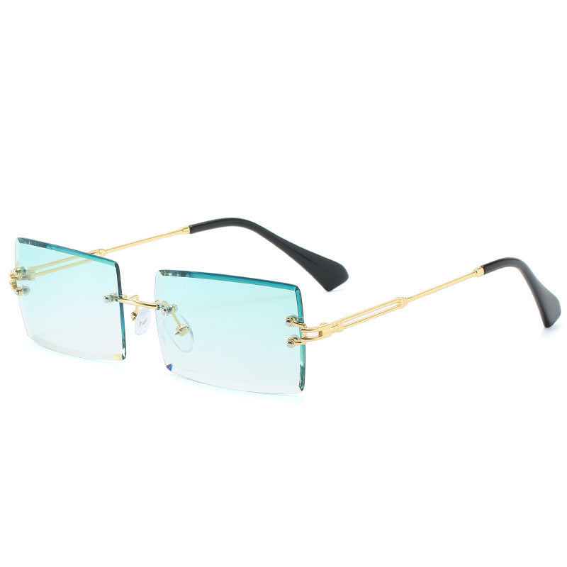 WW | Modische Rechteckige Sonnenbrille Im Retro Stil