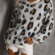 WW Große Größe Leopard Pullover
