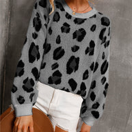 WW Große Größe Leopard Pullover