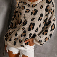 WW Große Größe Leopard Pullover
