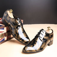 WW | Große Herren Business Freizeitschuhe Aus Glanzleder