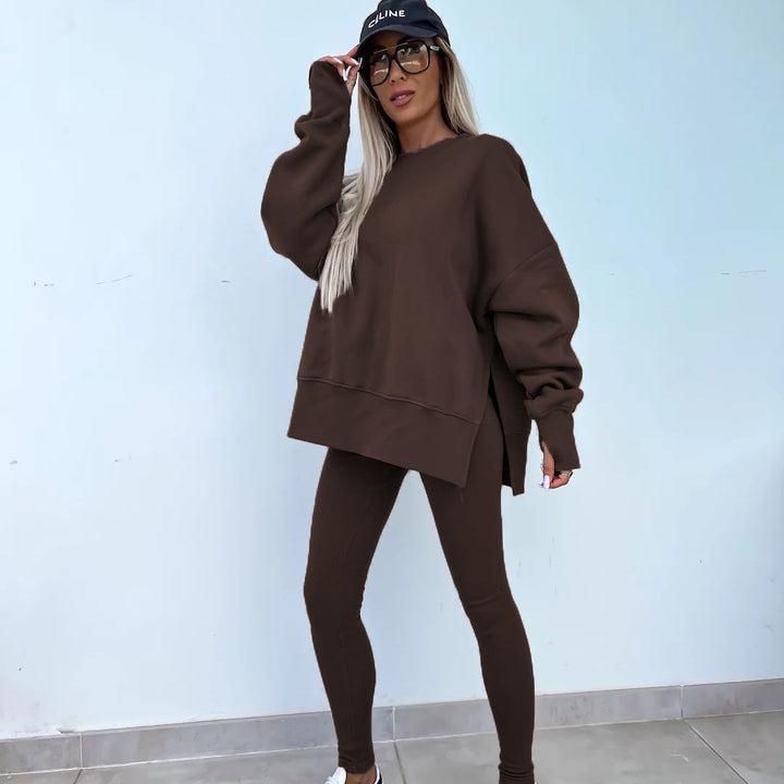 W&W Mode | Gemütliches Oversized-Sweatshirt und Leggings-Set