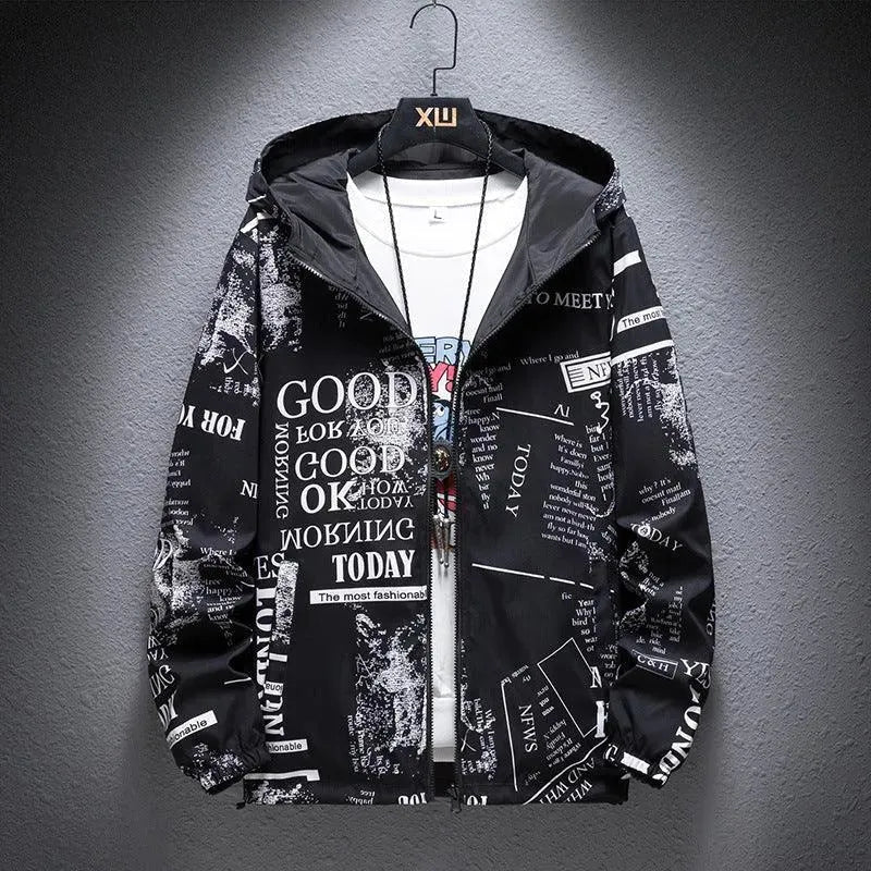 W&W Mode | Umkehrbare Herrenjacke mit Camouflage-Druck