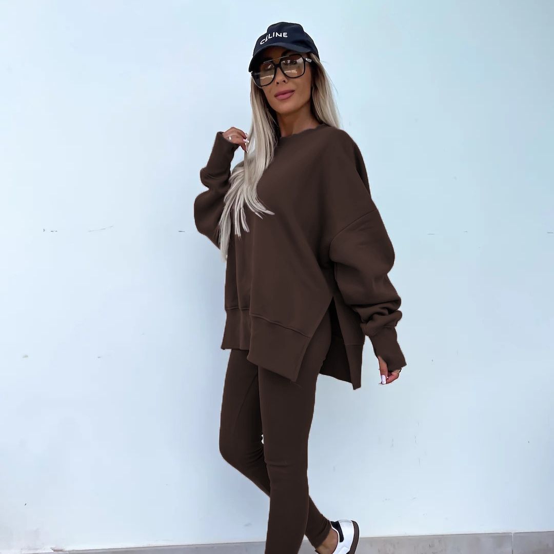 W&W Mode | Gemütliches Oversized-Sweatshirt und Leggings-Set