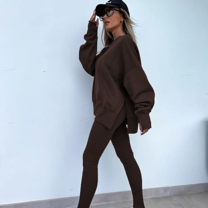 W&W Mode | Gemütliches Oversized-Sweatshirt und Leggings-Set