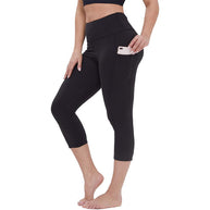 WW | Knie Länge Taschen Capri Leggings 13''