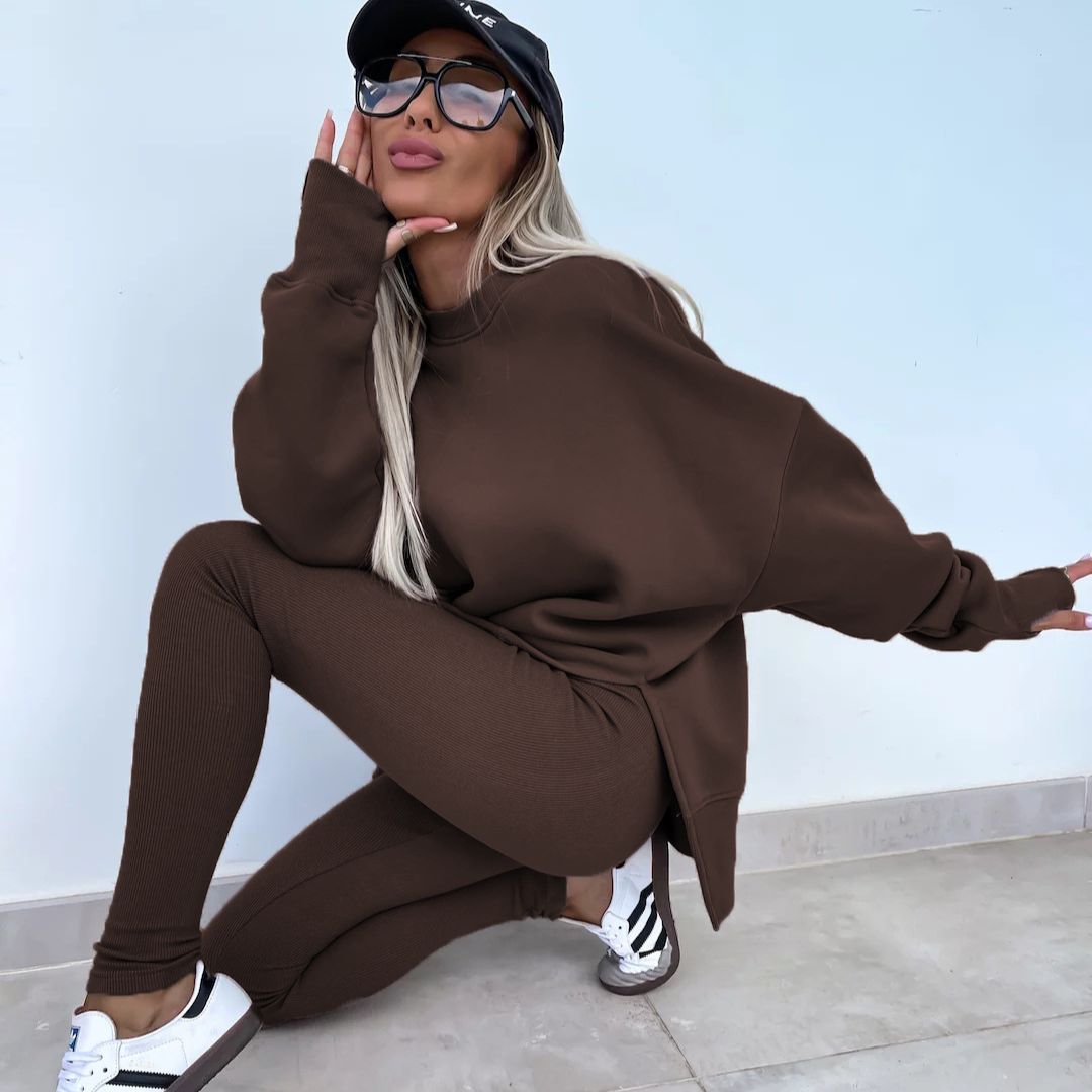 W&W Mode | Gemütliches Oversized-Sweatshirt und Leggings-Set